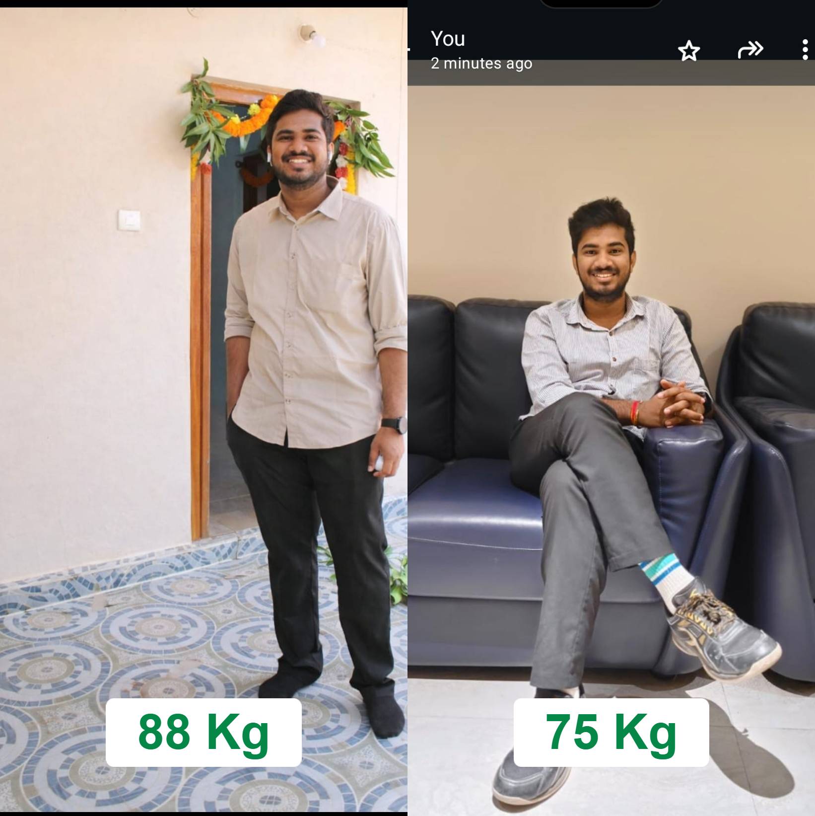 Weight loss journey